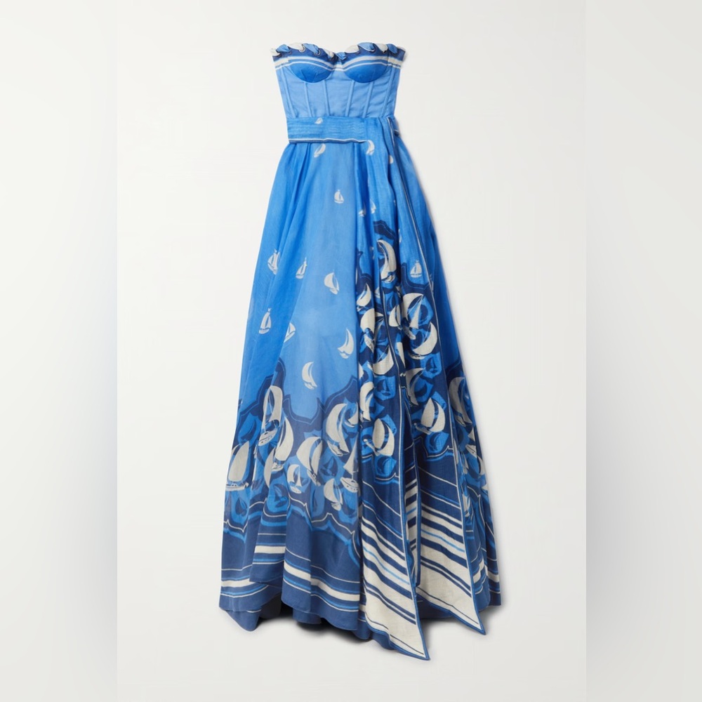 ISO Zimmermann High Tide Strapless Gown